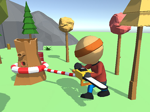 เกมตัดไม้ Wood Man