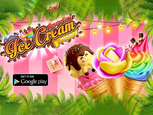 เกมไอศกรีมโคนกุหลาบฤดูร้อน