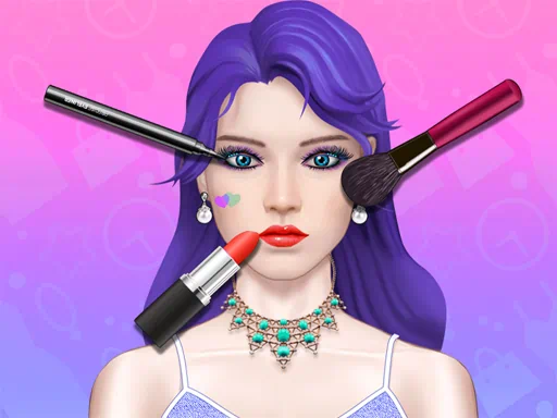 เกมแต่งหน้าศิลปะร้านเสริมสวย