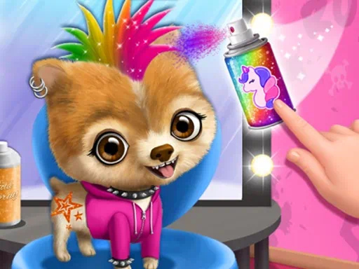 เกมร้านทำผมสัตว์ร็อคสตาร์