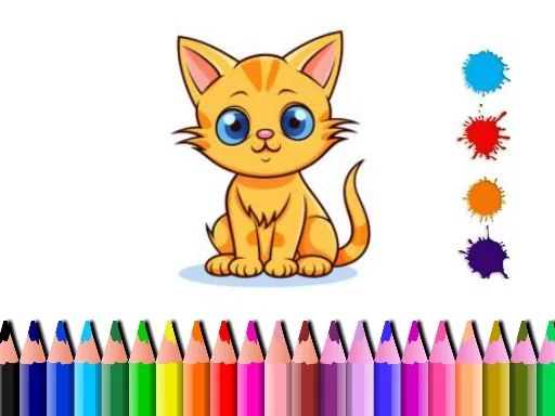 เกมระบายสีแมวน่ารัก