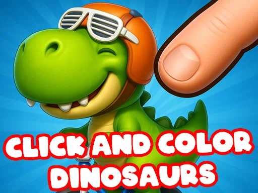 เกมไดโนเสาร์คลิกและระบายสี