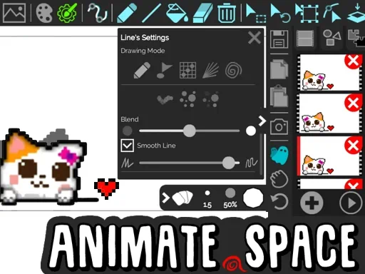 Animate.space: สร้างเกม GIF เคลื่อนไหว! รูปปก