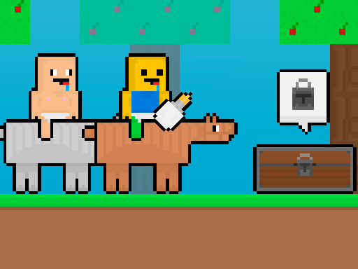 เกม Baby Noob ปะทะ Baby Obby Horse